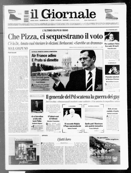 Il giornale : quotidiano del mattino